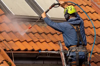 Démoussage et hydrofuge de toiture à Andlau